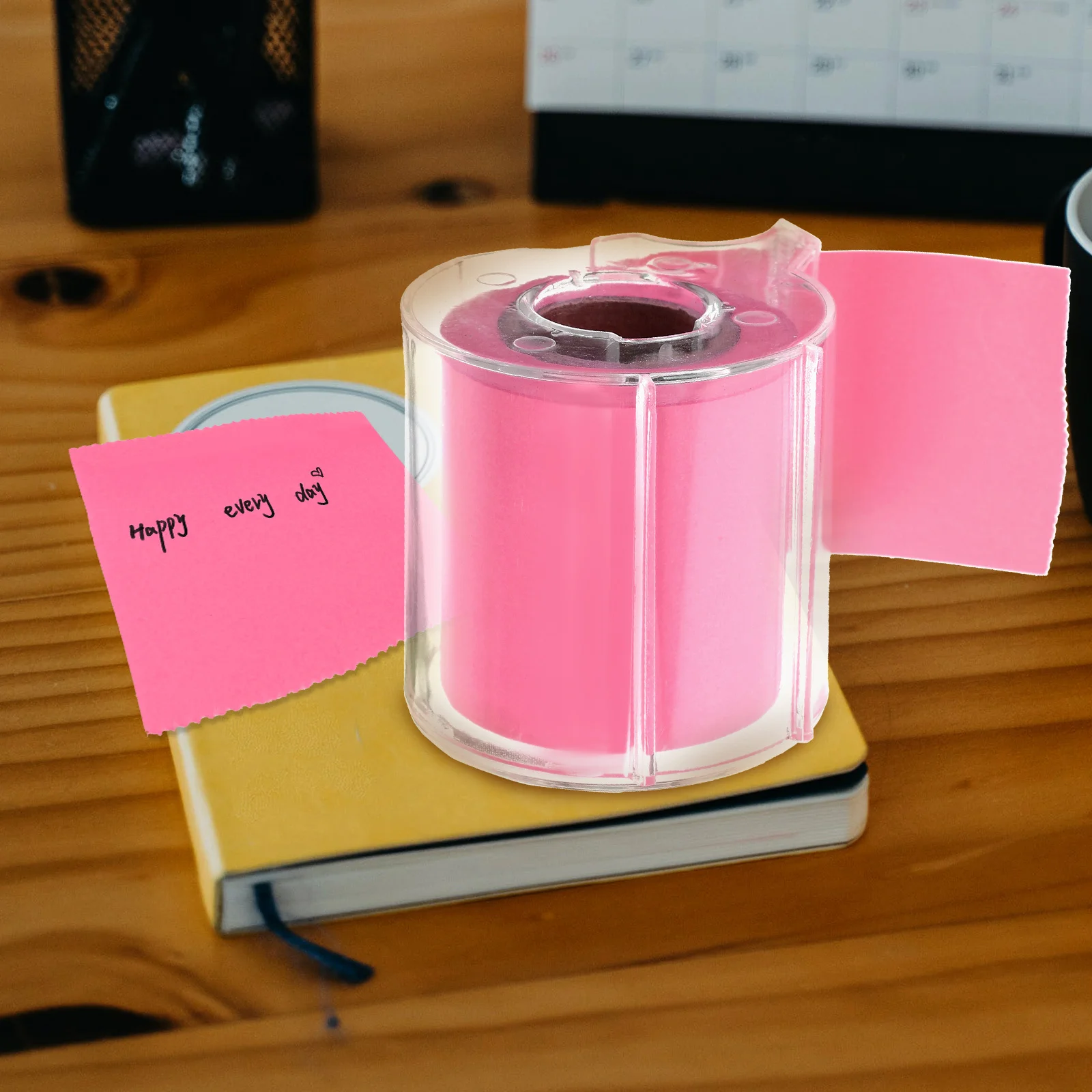 Portable Note Tape Decorative Memo Sticker Full Adhesive Tape Elegant Workspace Organizer Easy Removal No Residue