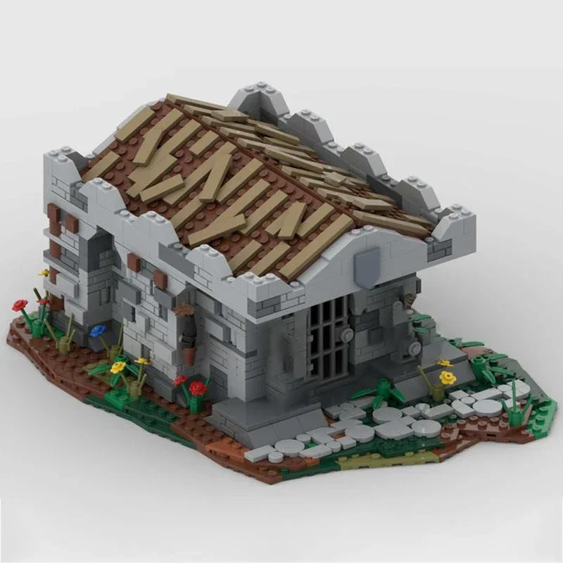 Medieval Model Moc Building Bricks King's Grave And Village Church Technology Modular Blocks Gift Christmas Toy DIY Set Assembly