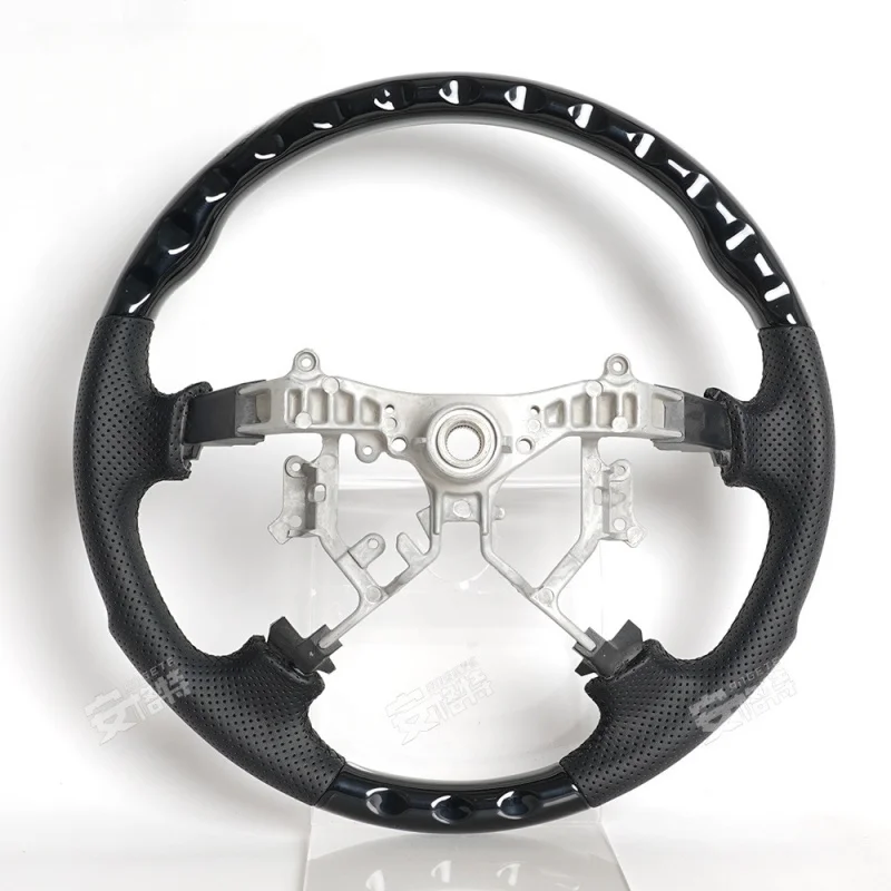 

For Toyota Prado Grande (2004-2009) Piano Black & Spray-Painted Steering Wheel (Replacement Part)