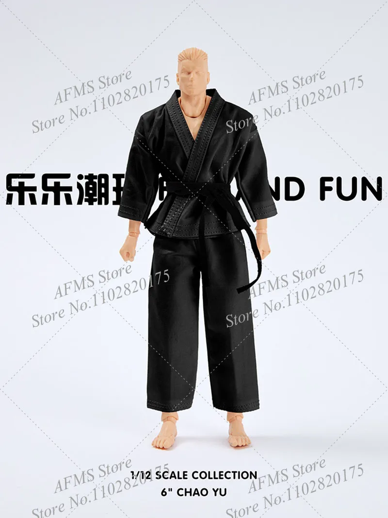 

1/12 Men Soldier Coat Pants Taekwondo Martial Arts Training Uniform Fit 6inch Romankey VT NW Notaman Action Figure Model
