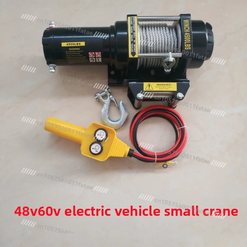 

48V Electric Winch Car Small Crane 48V Electric Hoist Winch Car Winch Small 60v Electric Vehicle Crane