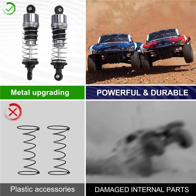 BNVN-4 шт. масляный металлический амортизатор для HBX 16889 16889A 16890 16890A SG1601 SG1602 1/16 детали для обновления радиоуправляемого автомобиля