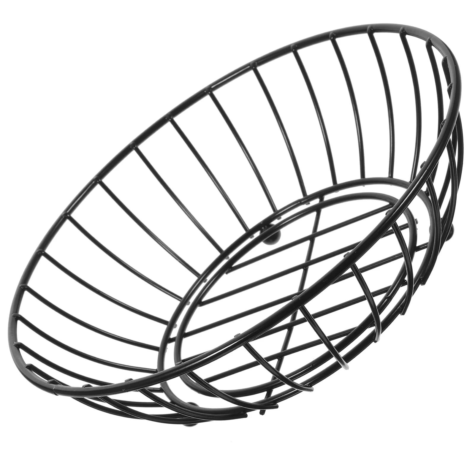 鉄線フルーツバスケット大容量中空デザインスナック野菜収納バスケットキッチンリビングルームデスクトップ用