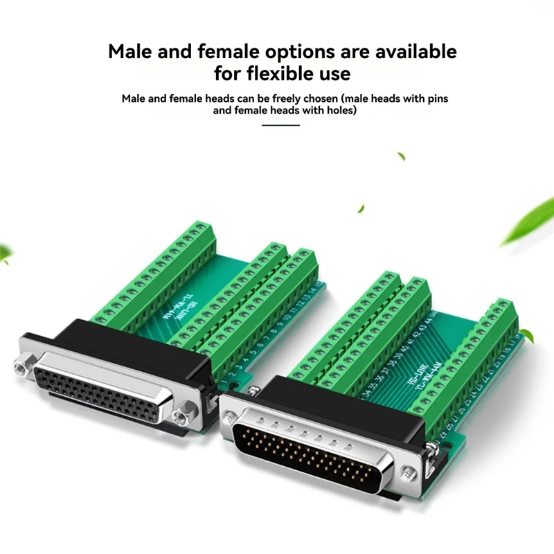 

【A42U】HDB44 Беспаечный разъем Промышленный 3-рядный D-SUB 44-контактный разъем с P-отверстием Адаптер клеммной платы