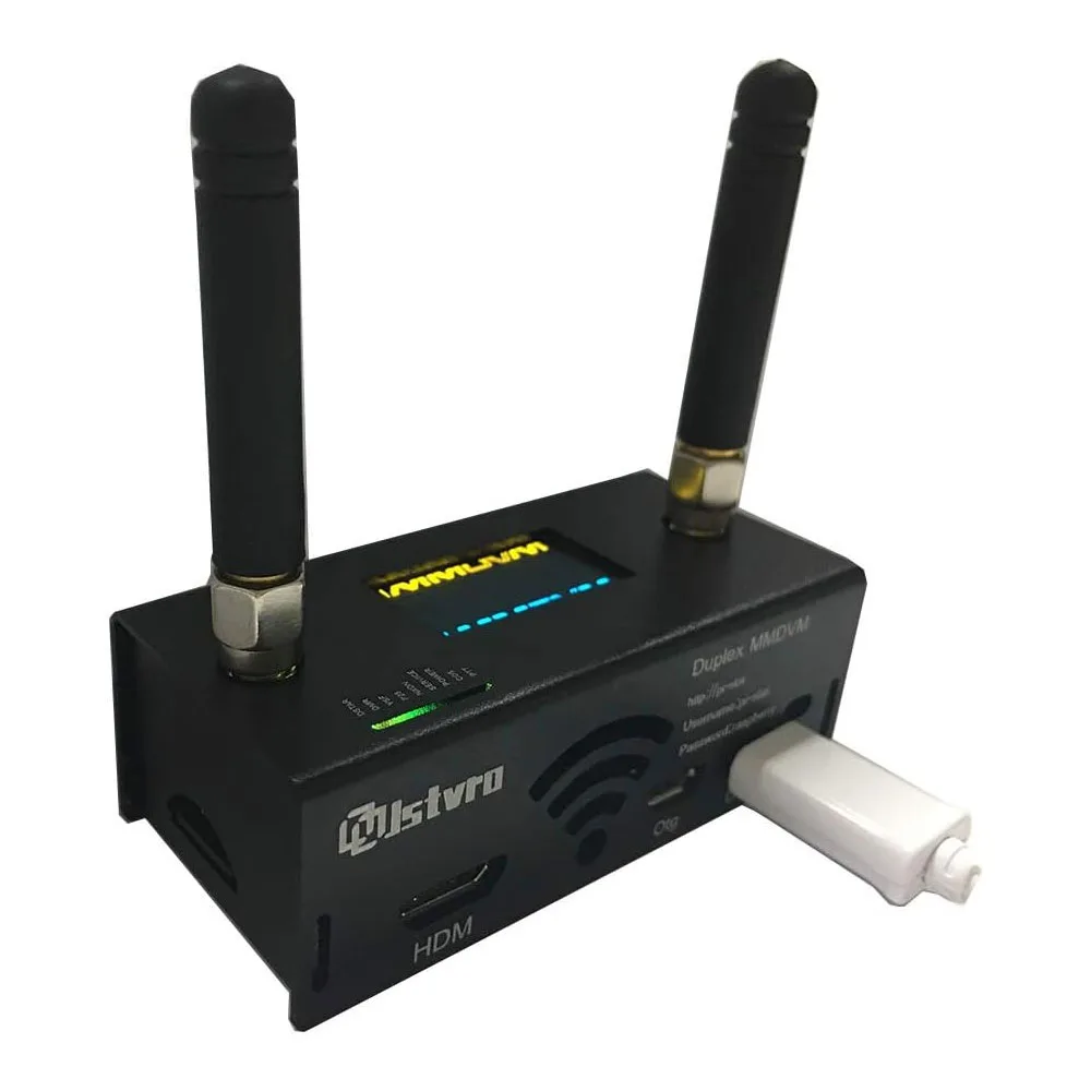 HamGeek Duplex MMDVM Hotspot Station WiFi Digital Voice Modem P25 DMR with OLED Antenna for Raspberry Pi