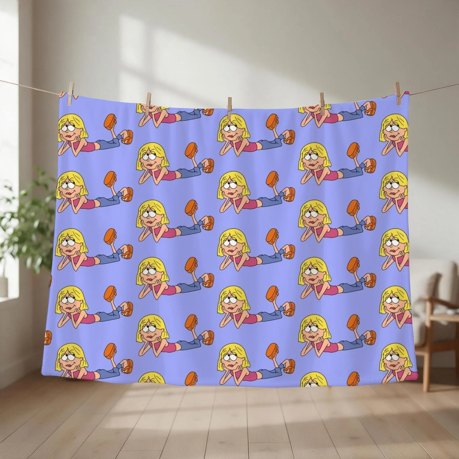 Lizzie McGuire Throw Blanket couch cozy soft plush fuzzy picnic outdoor blanket