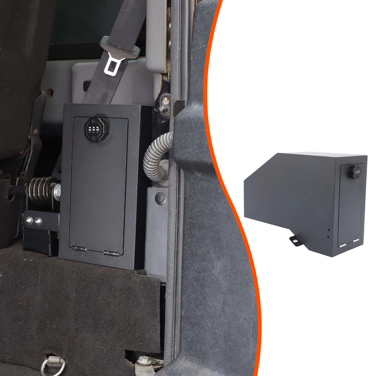 

Aluminum alloy Car Trunk Right Side Security Safe Box Storage Privacy Protection for Land Rover Defender 90 110 130 2004-2018