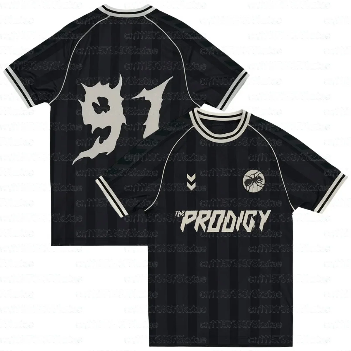 2026 The Prodigy 3D-Druck Fußball-T-Shirt für Fans, atmungsaktive Sommer-Trikots, lässige Herren-Tops mit Rundhalsausschnitt, Eltern-Kind-T-Shirts – Detail 5