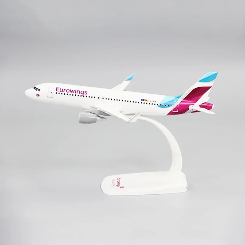 

2025 New 1:200 Scale A320 Eurowings Airlines ABS Airplane Model Toys Aircraft Plane Assembly Collection Display With Stand Gifts
