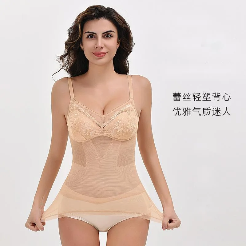 

Mulberry Silk Shapewear Women Tummy Control Vest Shapewear Womens Underwear Tank Top With Built In Bra M L XL XXL