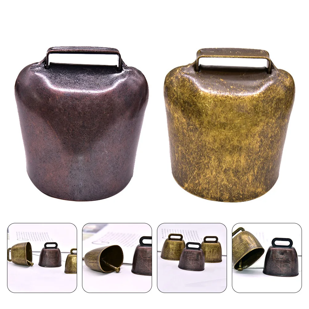 

2Pcs Cattle Sheep Bell Accessories Thick Iron Bells Farming Grazing AntiLost Portable Animal Supplies Pet Products