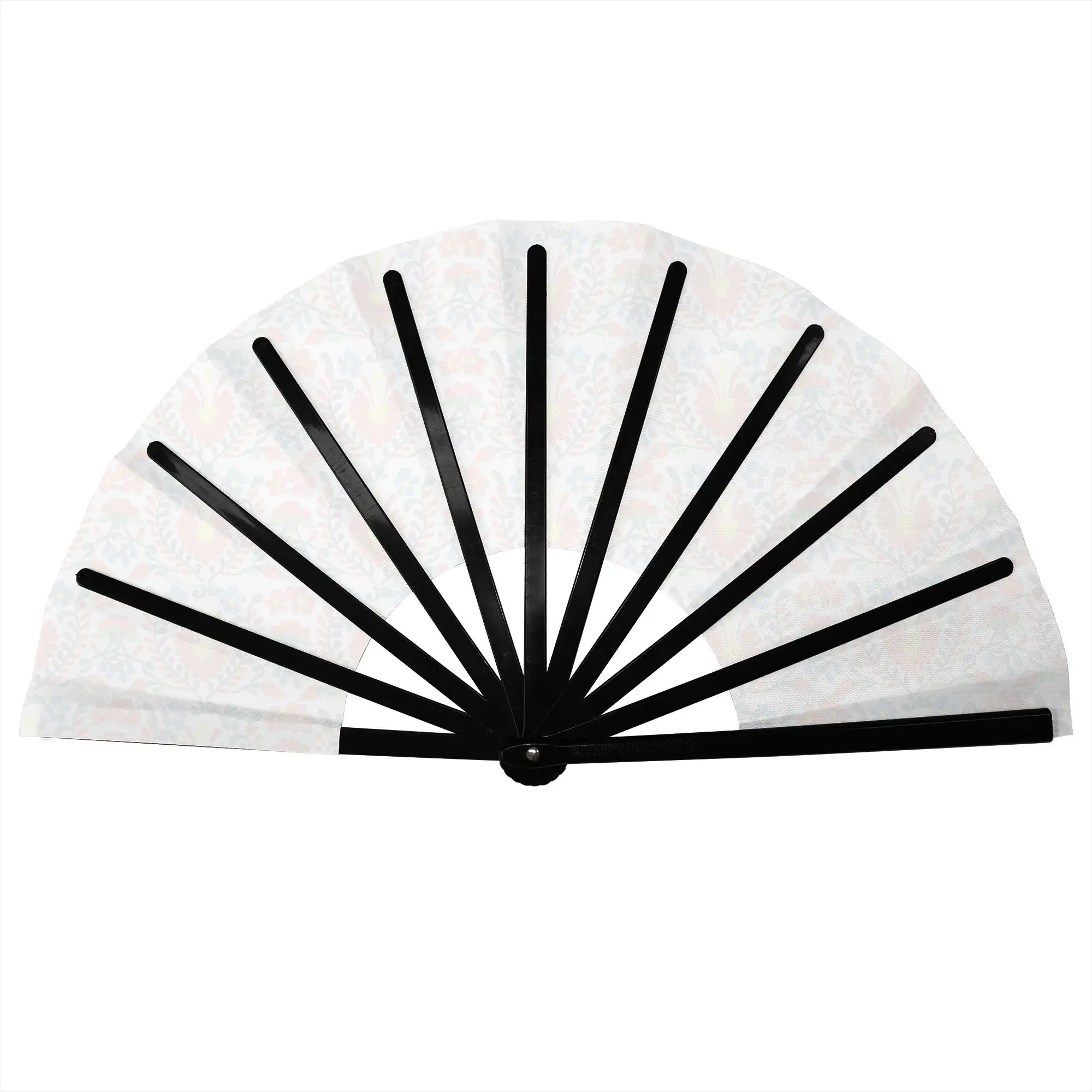 Otomi Mexican Red Flower  Portable Pocket Fan Camping  Folding Fan Chinese Dance Cooling Handheld Fans