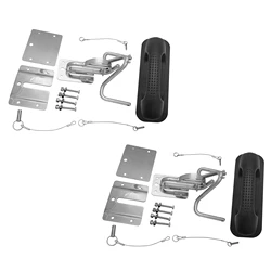 2 Sets Insta-lock Quick Davits set for inflatable boats with handle pad Marine Hardware Yacht Accessory