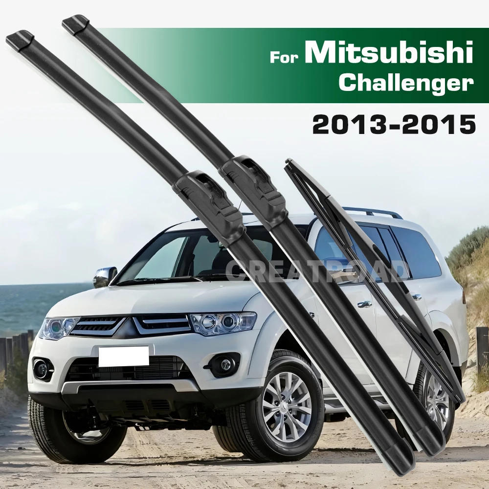 Greatroad Window Brushes Windshield Windscreen For Mitsubishi Challenger PC 2013-2015 22
