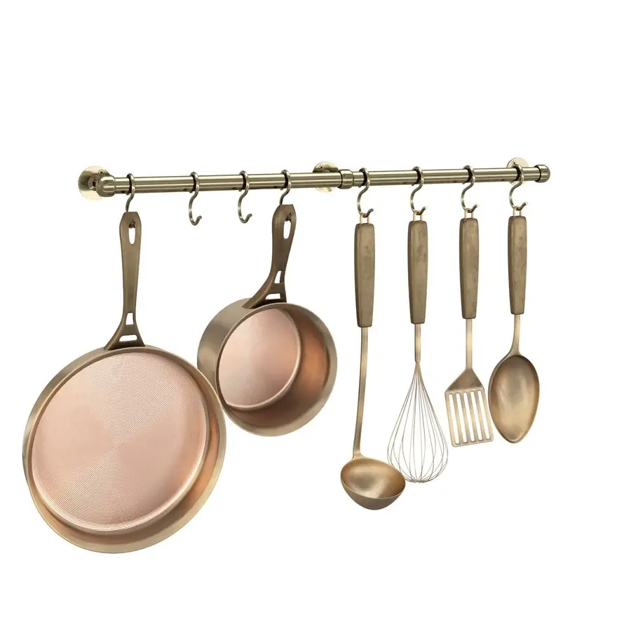 

Настенная вешалка для кастрюль и сковородок из нержавеющей стали, 23,7 дюйма, усиленная, для тяжелых нагрузок