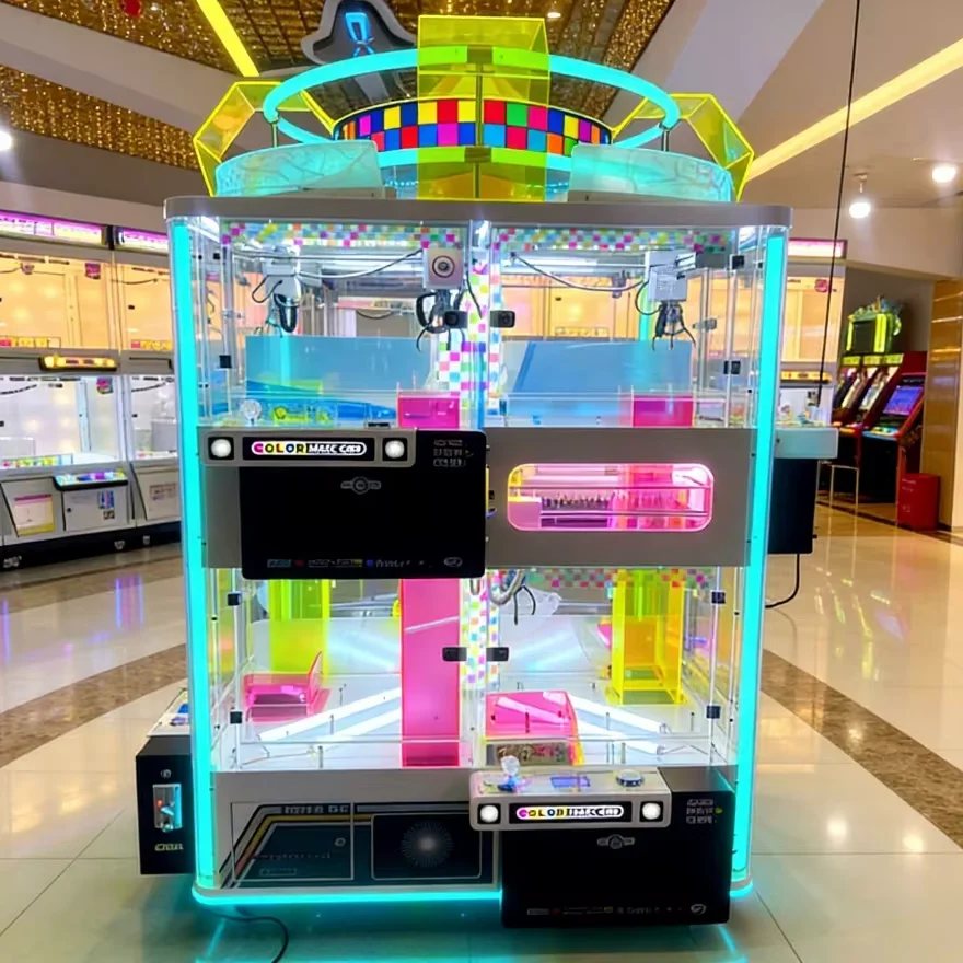 Smart Networked 8-Player Crane Machine | Adjustable Win Rate | Remote Management Accounting | Dual-Payment Multi-Player