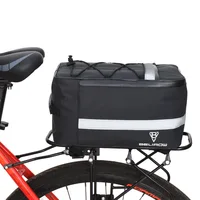 Bolsa trasera de bicicleta de 8L/15L, bolsa trasera de bicicleta de montaña, paquete de estante de asiento trasero, bolsa impermeable de viaje para bicicleta, equipo de ciclismo