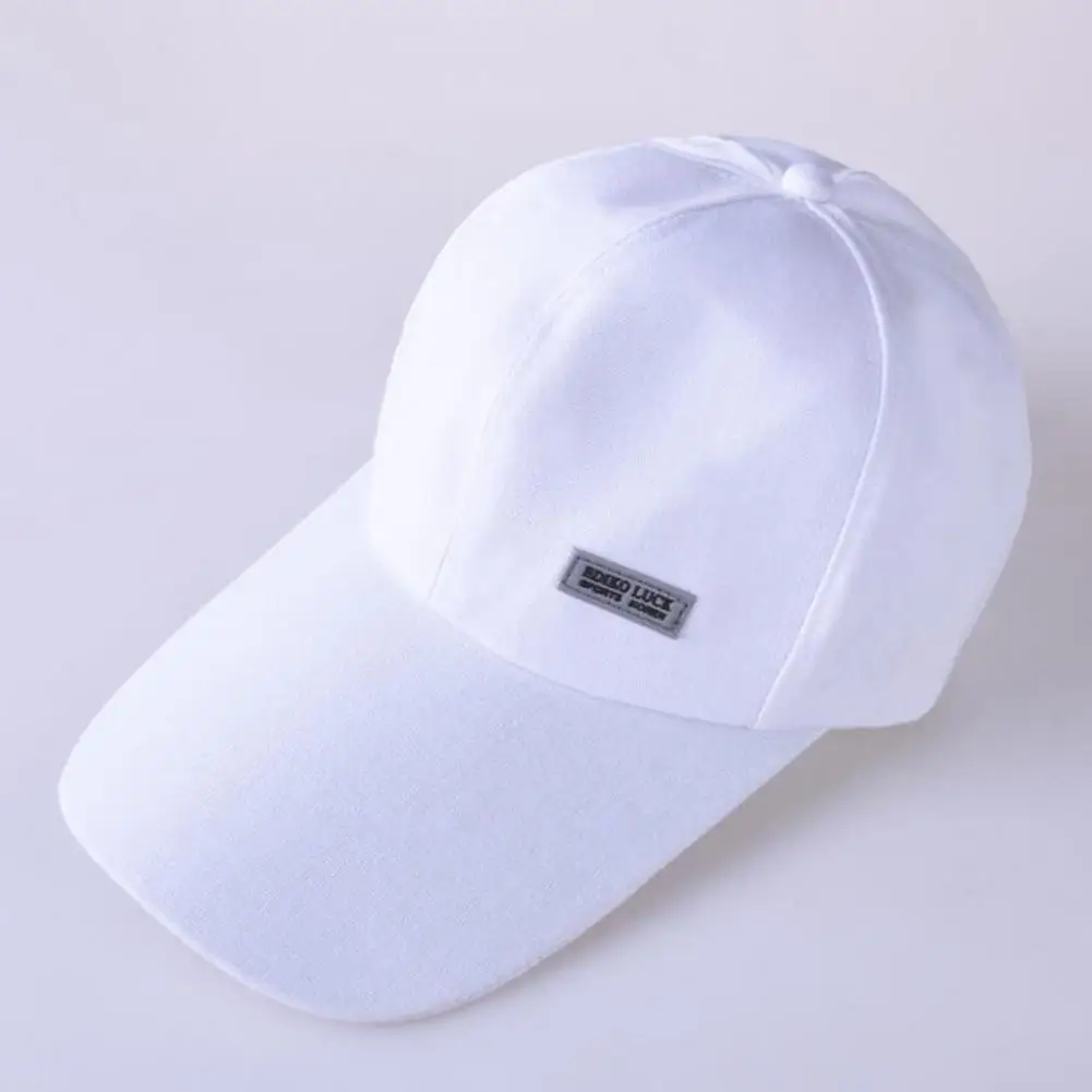 Chic Baseball Hat Soft Texture Sun Hat Letter Logo Men Hip Hop Casual Hat  Anti-UV