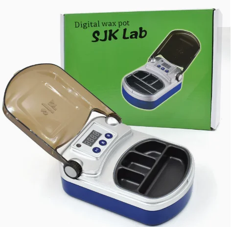 Dentals Digital 4-Slot Wax Heater Pot Portable Paraffin Melting Fast Heating for Clinic Lab