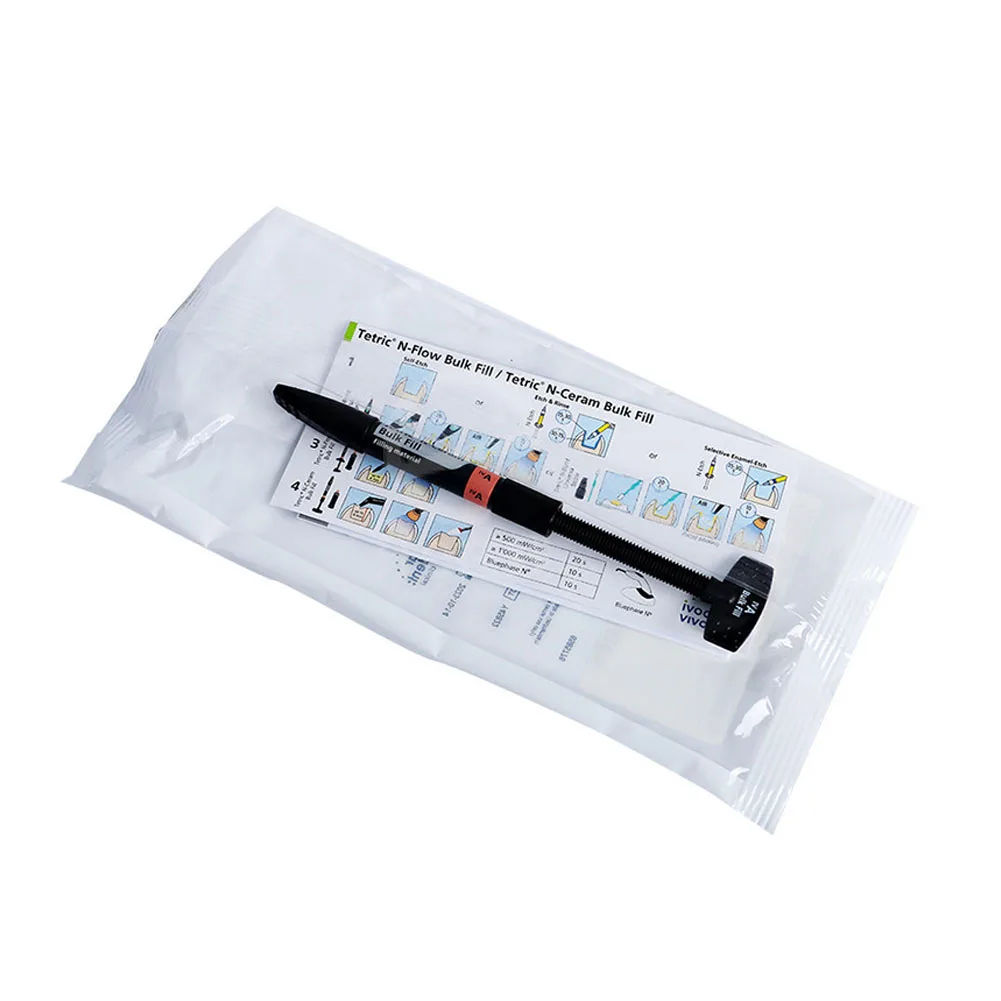 Dental Bulk Fill Composite Resin Ivoclar Tetric N-Ceram Single Layer 4mm Tooth Restorative Class I/II/V Cavity Filling Material