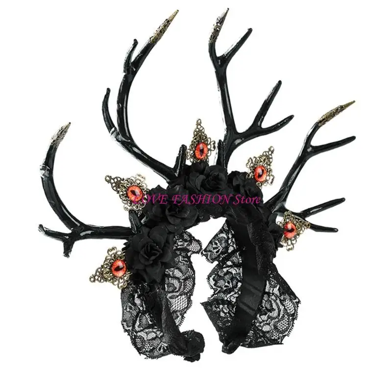 Ánh sáng đầu tuần lộc gothic nhẹ dành cho đầu trang phục gothic Y166