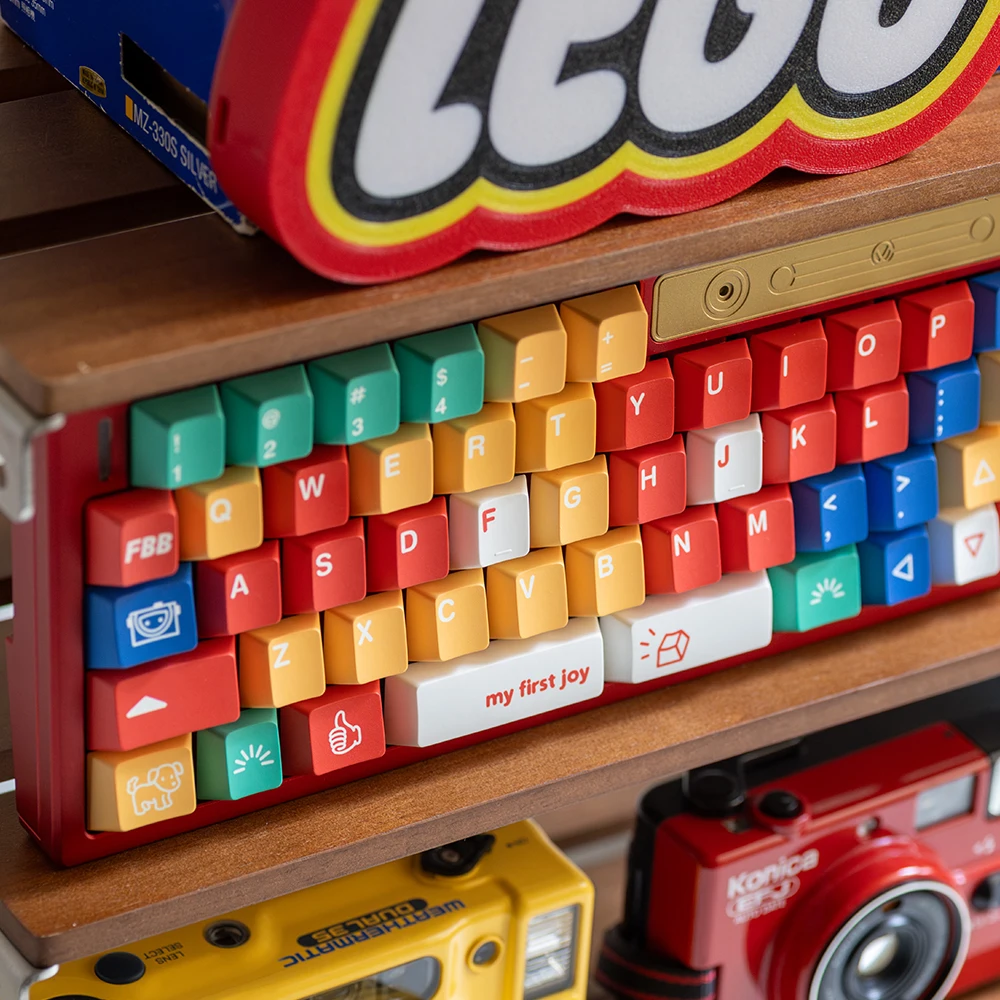 FBB Keycaps MY FIRST JOY 145keys PBT Dye-Sub Custom Cherry Profile For Mx Switch Gaming Mechanical Keyboard Keycap Children Day