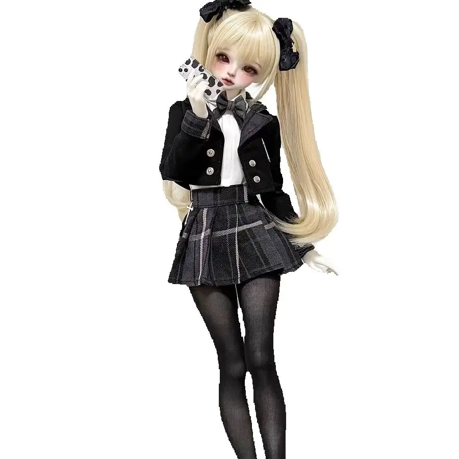 Roupas de boneca BID adequadas para tamanho 1/4 novo estilo universitário terno uniforme JK conjunto de 5 peças deusa sensação secreta
