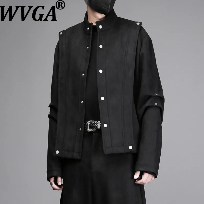 

WVGA осень-зима новый мужской воротник-стойка модная куртка нишевые шикарные повседневные прямые брюки комплект из двух предметов уличная одежда Ins W15275