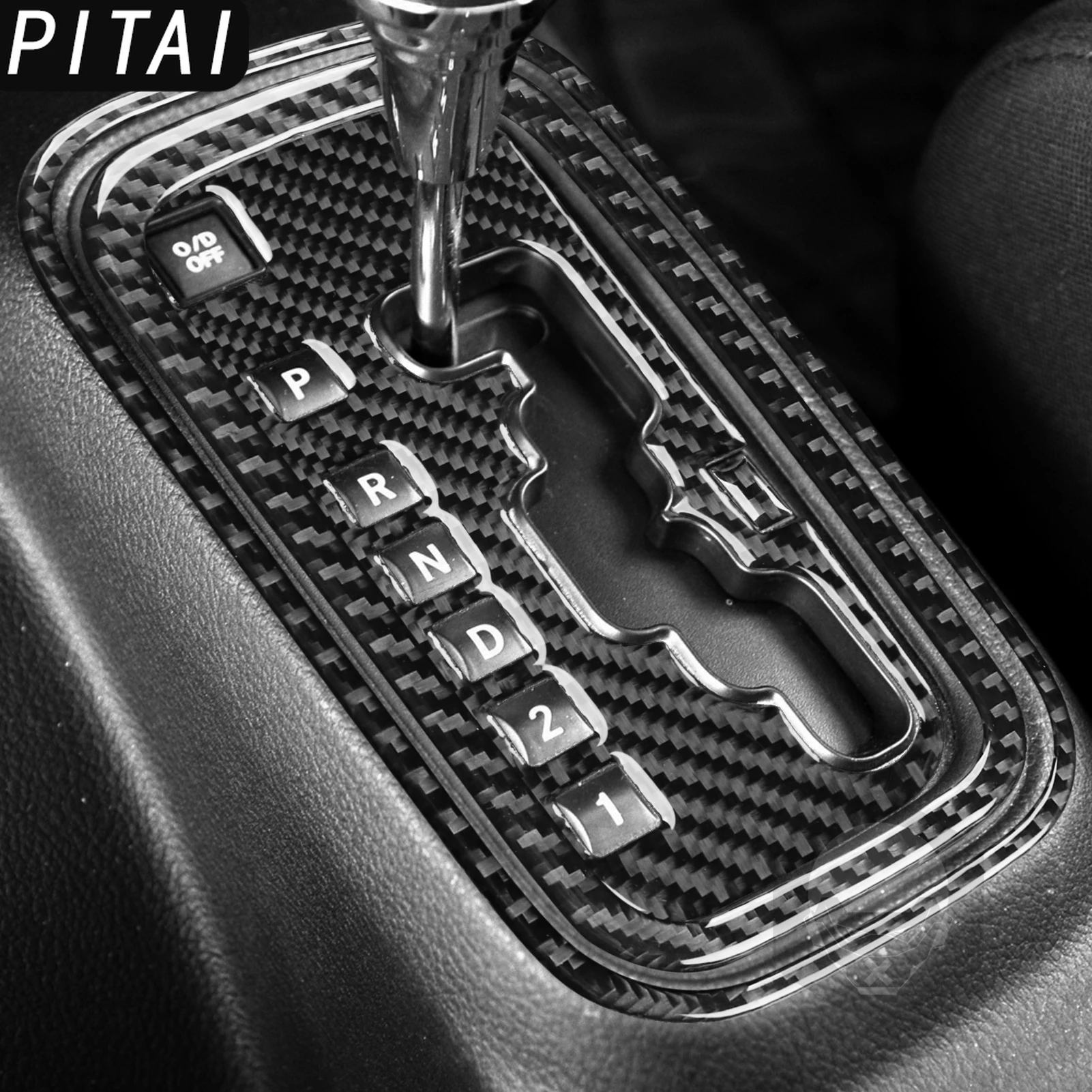 For Jeep Wrangler JK 2011-2017 Real Carbon Fiber Center Console Gear Cup Holder Panel Trim Strips Car Interior Decor Sticker