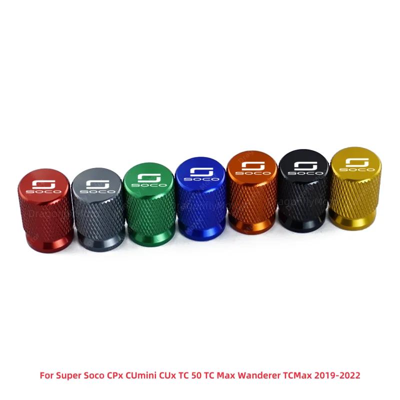 Soco Motorcycle Tire Valve Air Port Stem Cover Cap Plug CNC Accessories For Super Soco CPx CUmini CUx TC 50 TC Max Wanderer