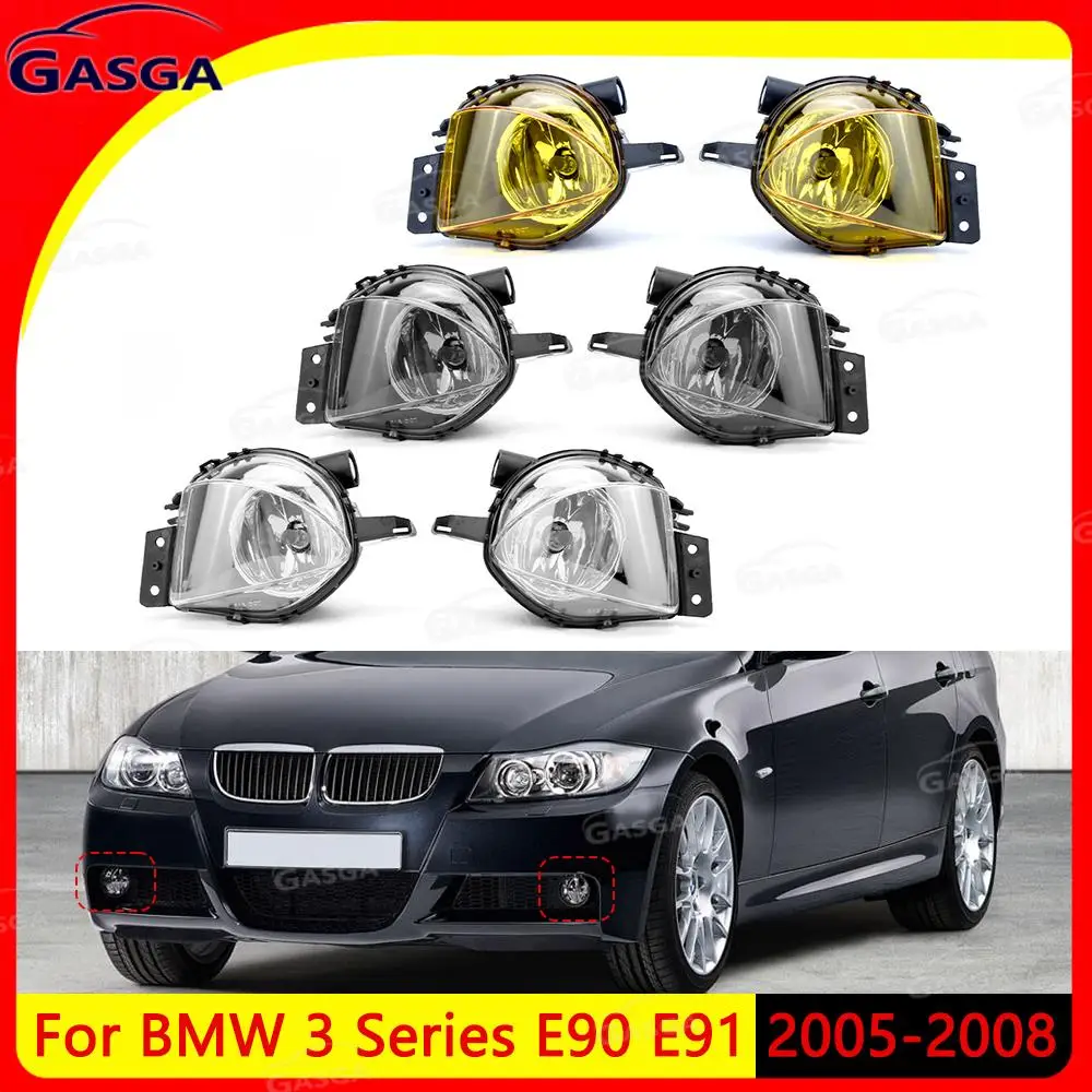 لسيارات BMW 3 Series E90 E91 2005 - 2008 330I 328i LED أضواء الضباب أجزاء استبدال السيارات القيادة مصابيح الرأس الملحقات