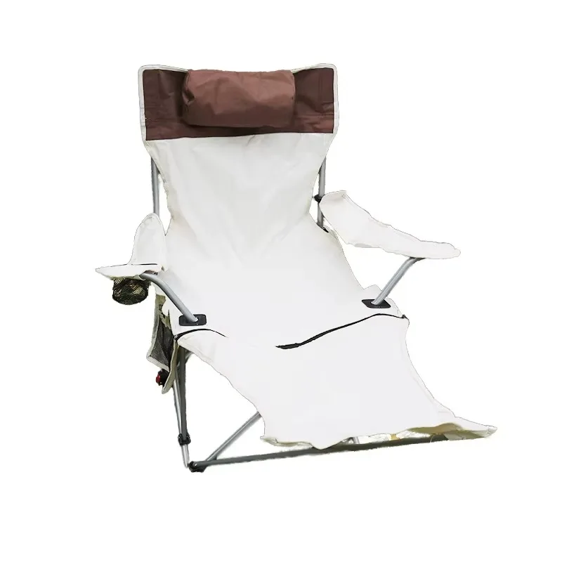 

Folding tent lounge chair outdoor camping balcony park lawn picnic furniture iron back cushion