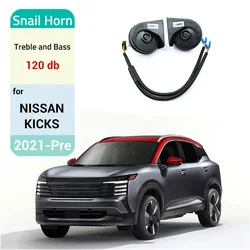 Car Snail Horn Speakers Tweeter High Bass Waterproof Whistle For NISSAN Micra/March/Altima/Sentra/Leaf/Qsahqai/KICKS/X-Trail
