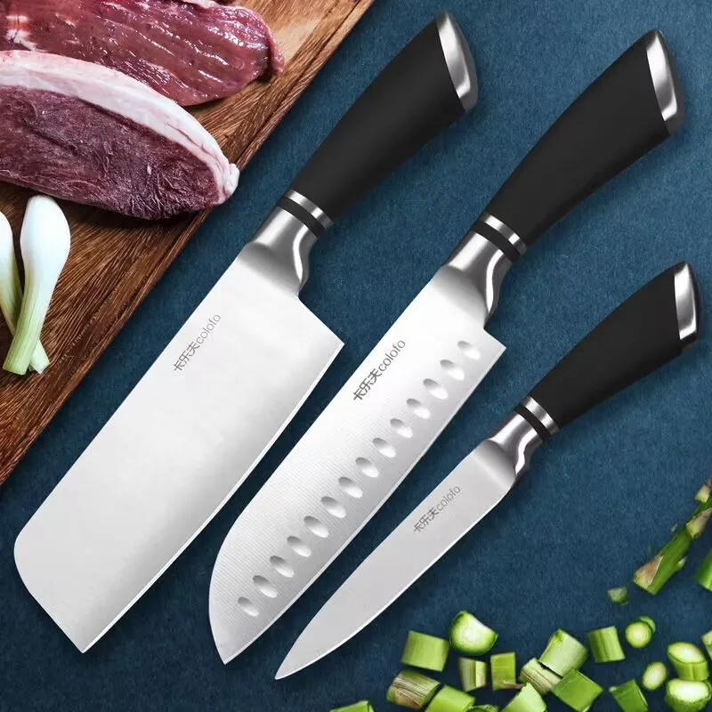 

Liang Da High Quality Stainless Steel 3 Pieces Kitchen Set Knives Japanese Chef Knife Vegetable Fruit Paring Knife