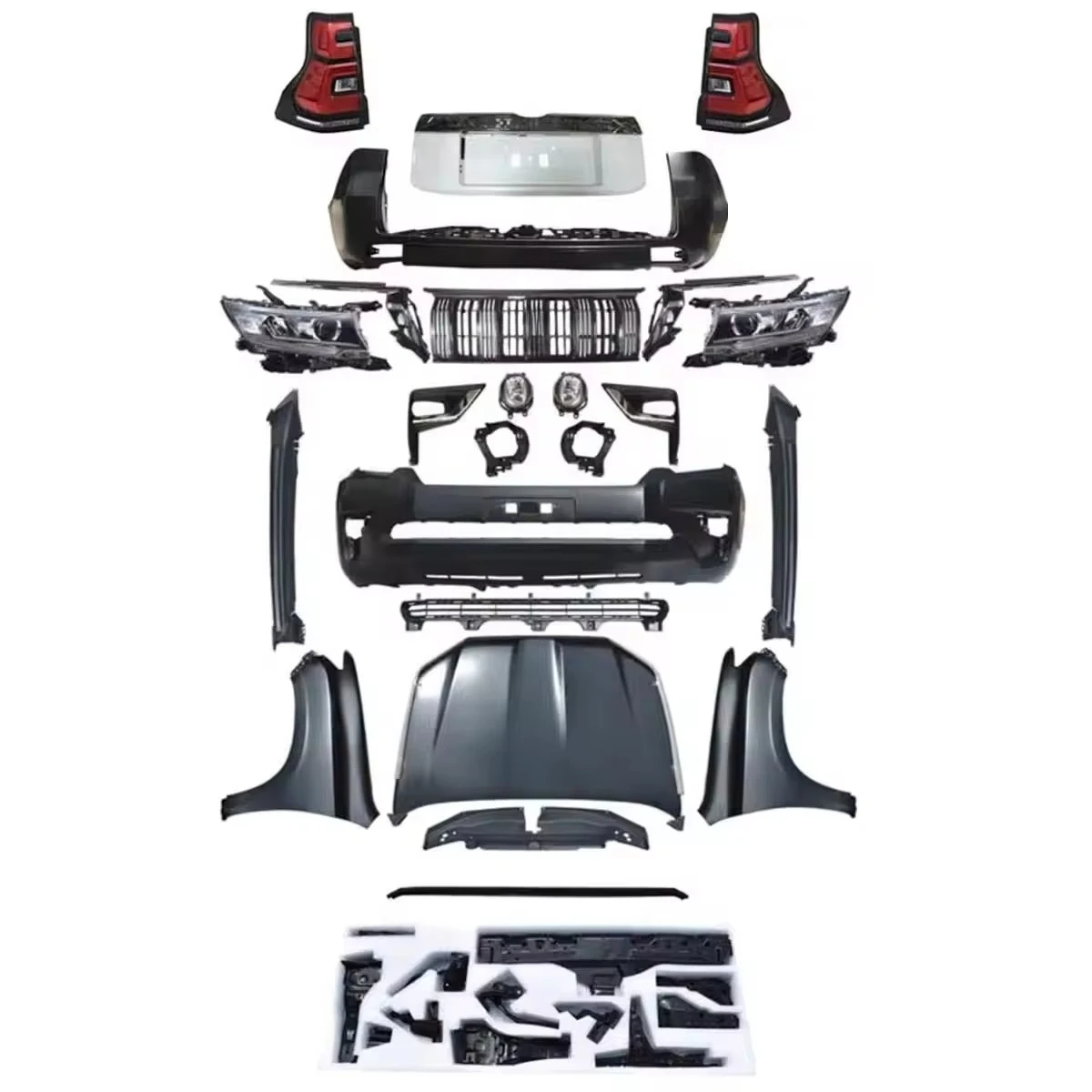 

Комплект кузова Facelift для FJ150 FJ 150 2010-2017 для обновления Prado Комплект Bodykit для Land Cruiser Prado 2018 г.