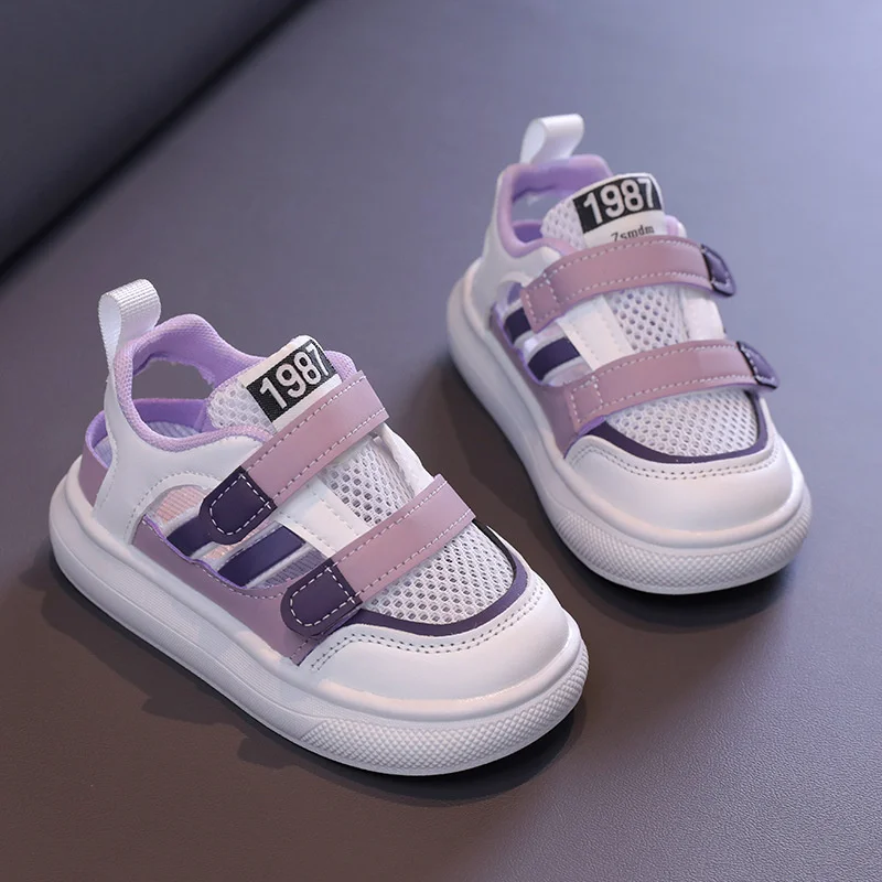 

2025 Girls Casual Shoes Summer Child White Mesh Sneakers Student Kids Summer Footwear Fashion Children Sport Shoes Running