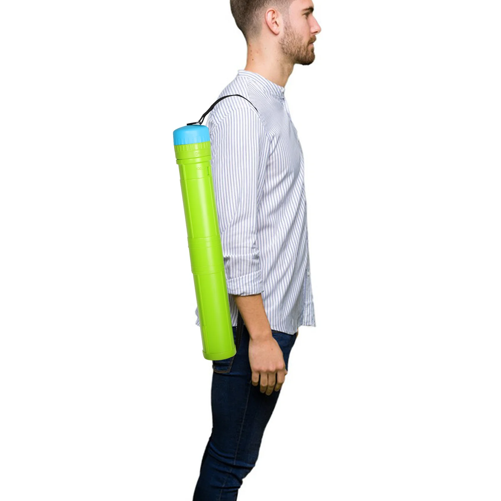 Adjustable Telescoping Art Tube 42 To 76Cm Rotating Document Storage Case For Posters Blueprints Drawings Drafting Tube