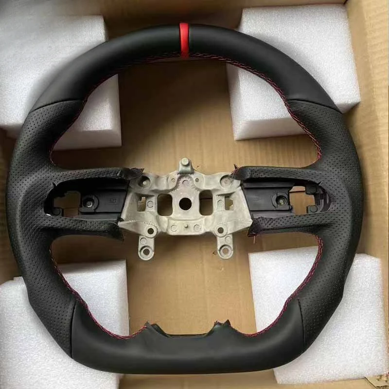 For Jeep Wrangler Gladiator JLJT D-type leather steering wheel modification factory wholesale Foreign trade supply
