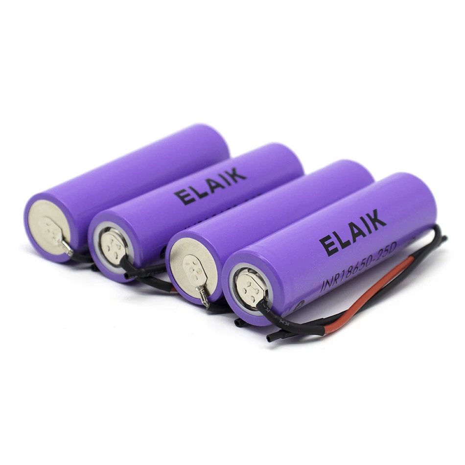 18650 3.7V 2500mAh rechargeable lithium battery high-quality battery cell suitable for power battery 25D - Wiring