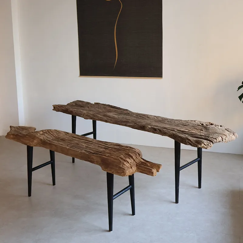 #d% Wabi-Sabi Durable Natural Tree Root Handmade Unique Natural Irregular Tree Root Coffee Table With Metal Legs