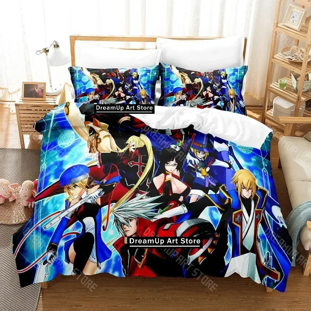 

Комплект постельного белья Blazblue с 3D принтом, одинарный, полный, королевский размер, комплект постельного белья для взрослых и детей, пододеяльник для спальни, 3D-принт, аниме-кровать