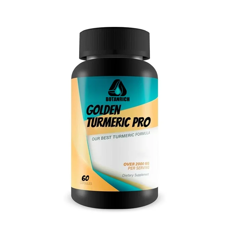Golden Turmeric Pro, Turmeric Curcumin Capsules - Vitamin D and Vitamin C Supplements - Golden Support Supplement