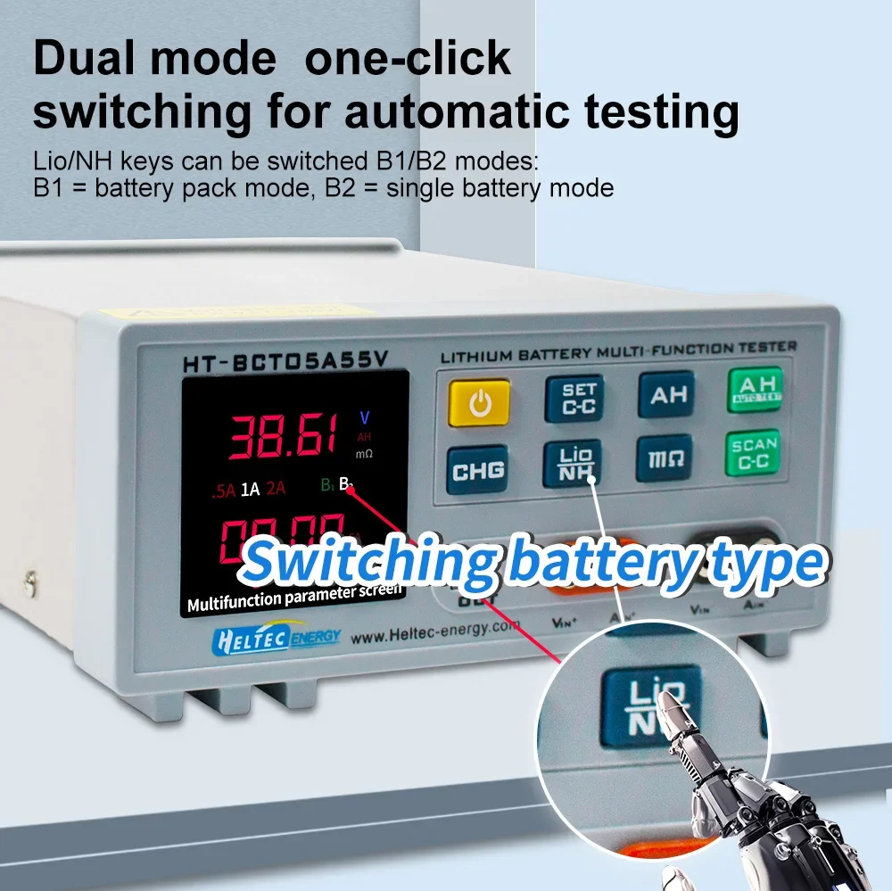 Lithium Battery pack Parameter Tester/Lipo/Lifepo4 battery capacity tester/battery aging/voltage testing measure 36v48v60v72v