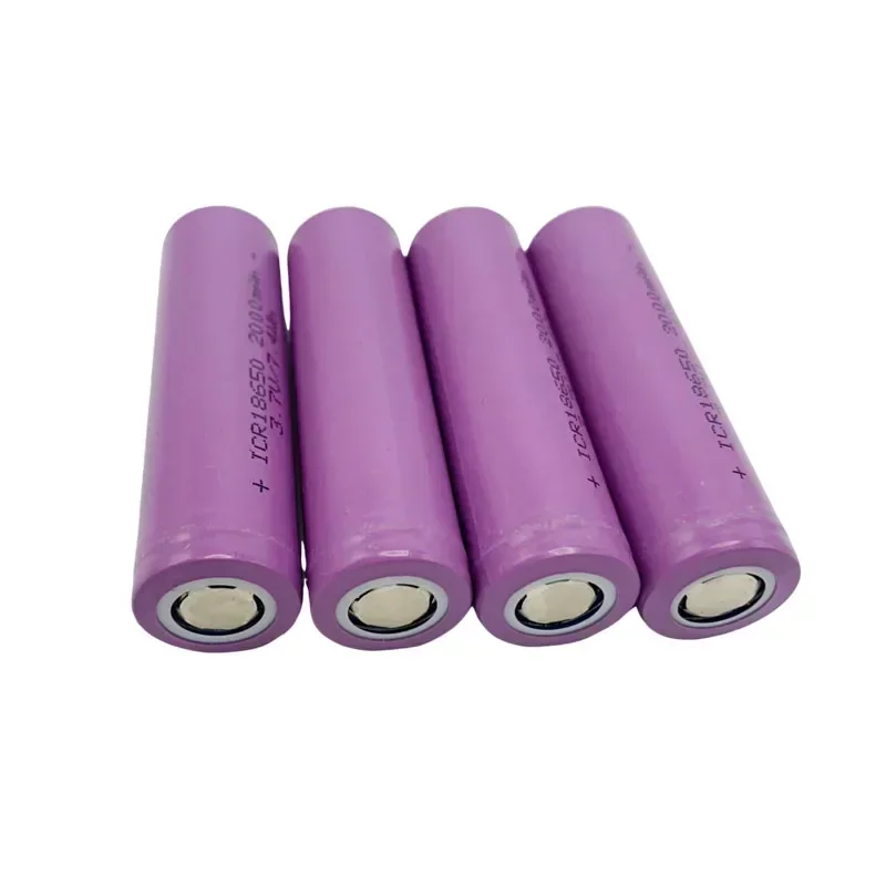 3.7V 2000mAh ICR18650 large capacity lithium-ion rechargeable battery suitable for high-intensity flashlight headlight intercom