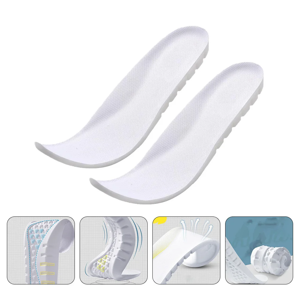 1 ペア高弾性靴インソールソフトダンピングアーチサポートインソールバスケットボールランニングウォーキング長時間立っている痛みの緩和