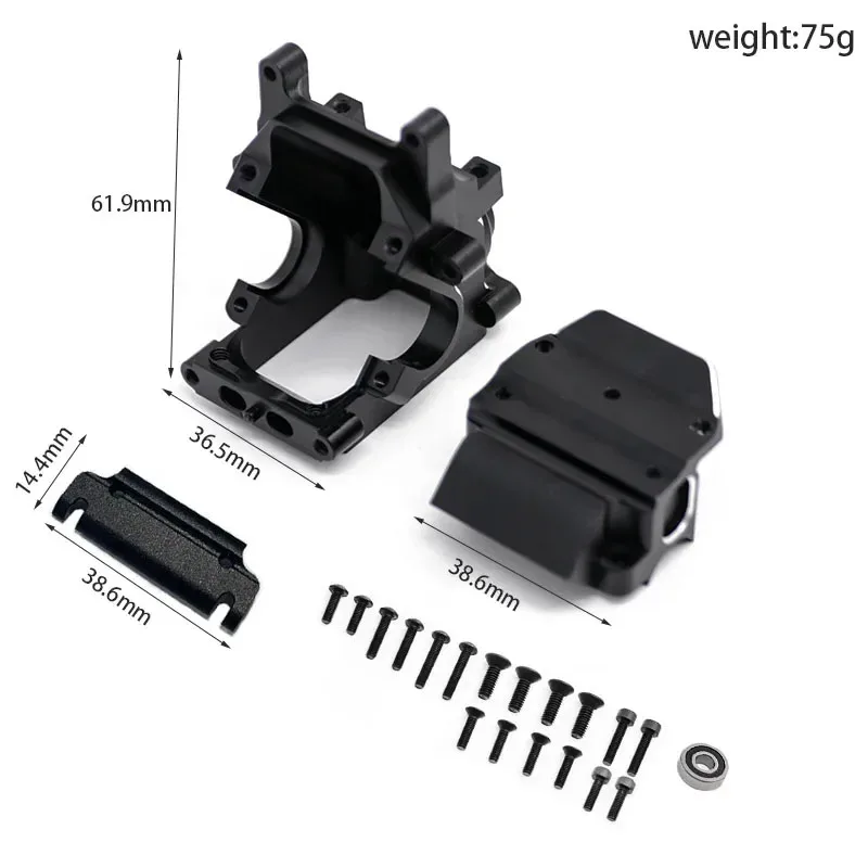 RC Car Metal Gearbox Case Housing for ARRMA 1/8 6S KRATON Typhon Outcast Notorious 1/7 Infraction Limitless Mojave Upgrade Parts