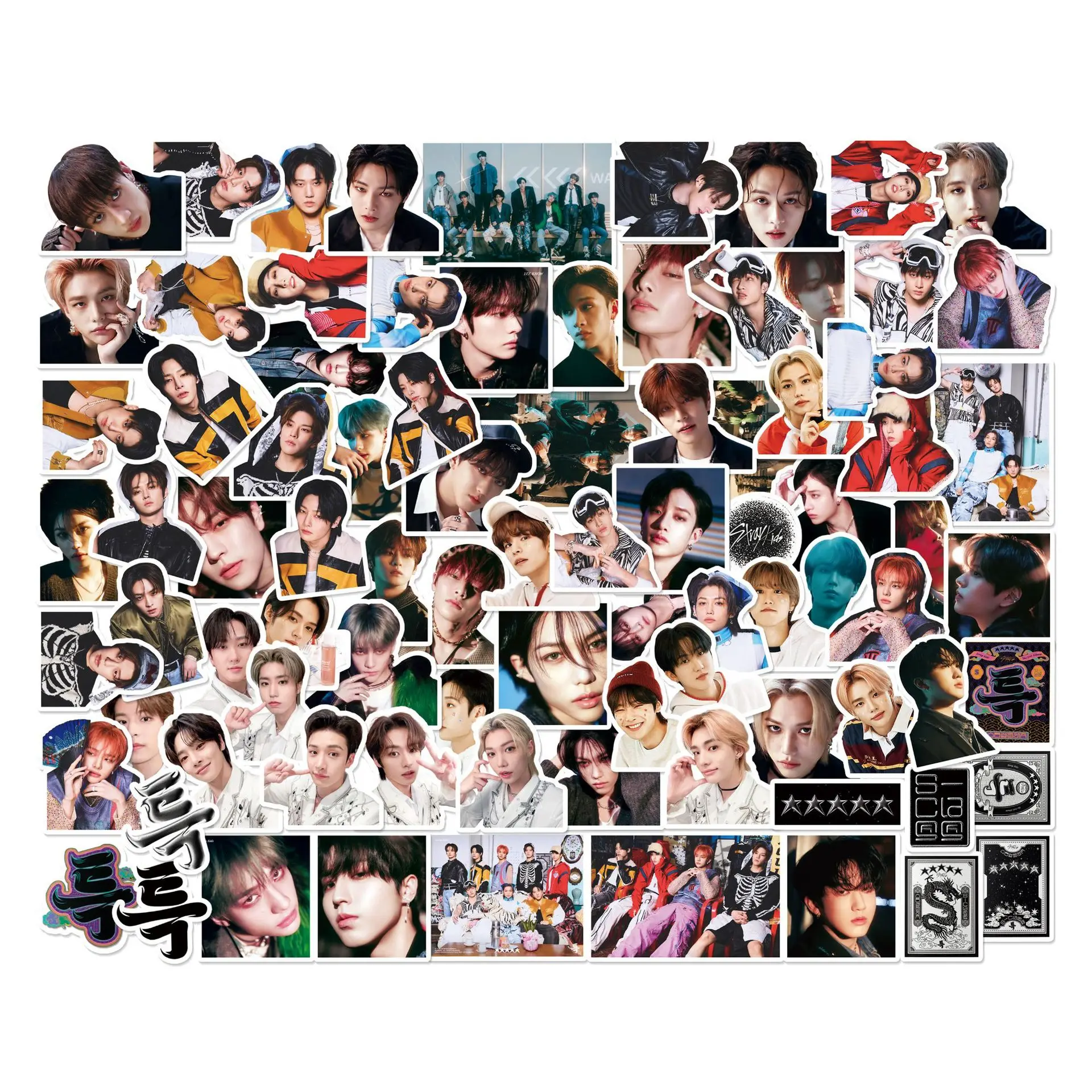 

KPOP FELIX StrayKids 5-звездочные периферийные наклейки KPOP новые 88 шт. HYUNJIN ноутбук скейтборд коллекция чашек с водой