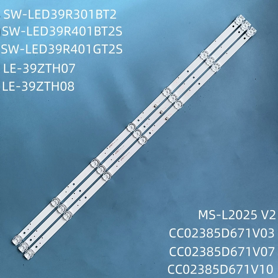 Tira de retroiluminação LED, CC02385D671V07 CC02385D671V03 CC02385D671V10 para AMCV LE-39ZTH07 LE-39ZTH08 LE-39ZTHS17 LE-39ZTHS21