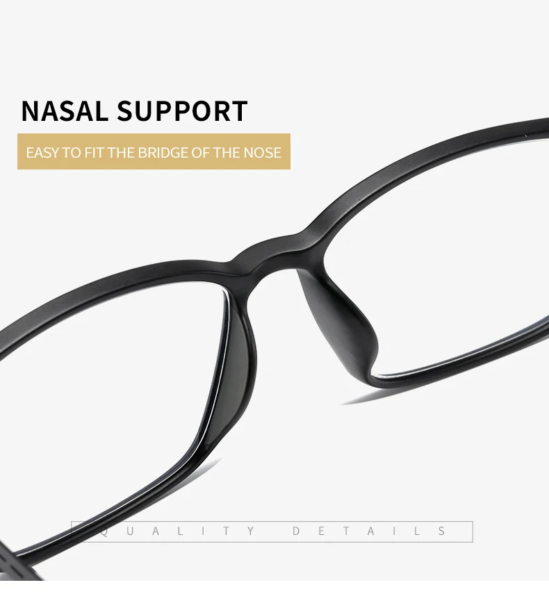 Blaulicht blockiert Luxus reines Titan Lesebrille Männer Frauen ultraleichte tr90 optische Rahmen Brille quadratische Brille – Detail 12