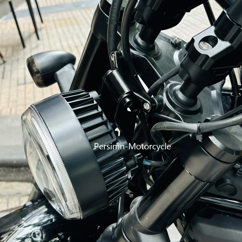 2024 Motorcycle For Harley Nightster 975 RH975S 2022 2023 Black Headlamp Headlight Mounting Bracket Mount Holder Accessories Kit